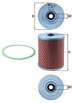 KNECHT OX 79D Číslo výrobce: 72561783. EAN: 4009026000465.