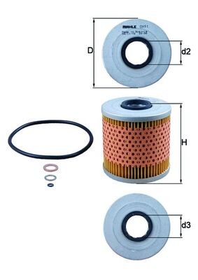 KNECHT OX 91D Číslo výrobce: 72547543. EAN: 4009026002384.