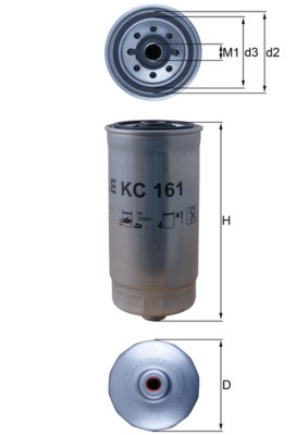 KNECHT KC 161 Číslo výrobce: 76828651. EAN: 4009026502990.