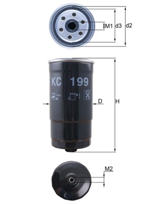 KNECHT KC 199 Číslo výrobce: 76832232. EAN: 4009026505984.