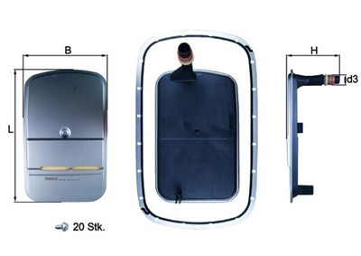 KNECHT HX 159KIT Číslo výrobce: 72440121. EAN: 4009026968949.