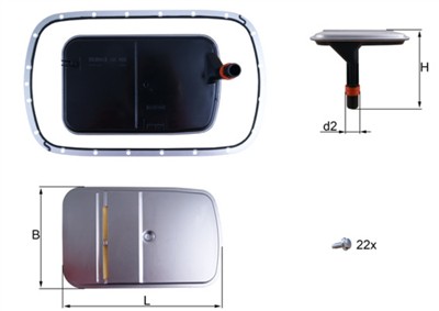 KNECHT HX 165KIT Číslo výrobce: 72440113. EAN: 4009026968901.