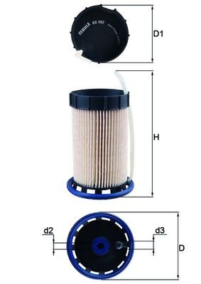 KNECHT KX 492 Číslo výrobce: 72444242. EAN: 4009026972076.