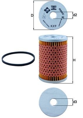 KNECHT KX 9D Číslo výrobce: 78110330. EAN: 4009026000496.
