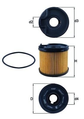 KNECHT KX 87D Číslo výrobce: 78559668. EAN: 4009026205228.