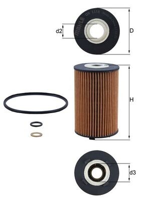 KNECHT OX 1158D Číslo výrobce: 72454111. EAN: 4009026977262.