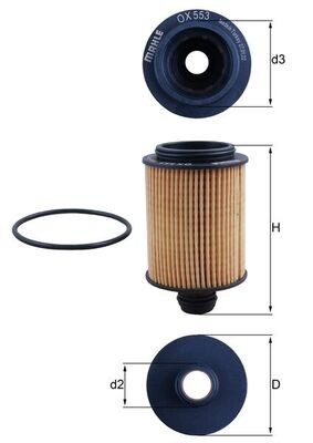 KNECHT OX 553D Číslo výrobce: 70379546. EAN: 4009026717400.