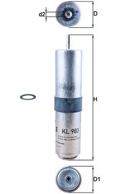 KNECHT KL 983D Číslo výrobce: 72405464. EAN: 4009026957608.