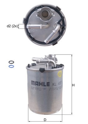 KNECHT KL 497D Číslo výrobce: 70341698. EAN: 4009026509869.