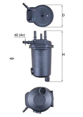 KNECHT KL 632D Číslo výrobce: 70385075. EAN: 4009026720462.