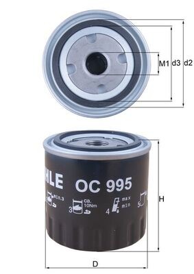 KNECHT OC 995 Číslo výrobce: 70534357. EAN: 4009026800737.