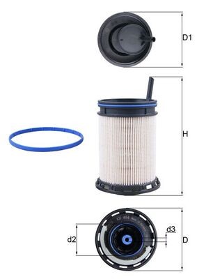 KNECHT KX 494D Číslo výrobce: 72455964. EAN: 4009026978344.
