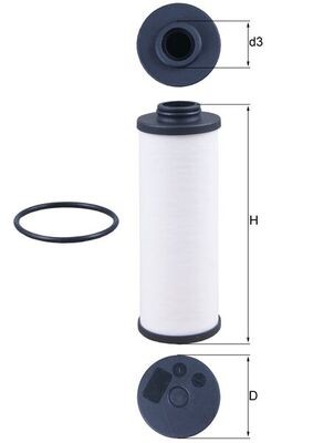 KNECHT HX 186D Číslo výrobce: 72568556. EAN: 4057635005791.