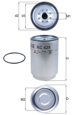 KNECHT KC 429D Číslo výrobce: 70537611. EAN: 4009026833858.