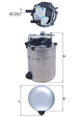 KNECHT KL 1027 Číslo výrobce: 72437189. EAN: 4009026968376.