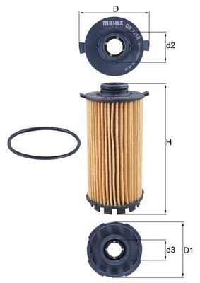 KNECHT OX 1218D Číslo výrobce: 72491447. EAN: 4057635164665.