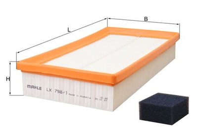 KNECHT LX 798/1 Číslo výrobce: 70365346. EAN: 4009026601662.