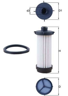 KNECHT HX 232D Číslo výrobce: 72515886. EAN: 4057635176293.