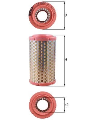 KNECHT LX 4574 Číslo výrobce: 72520817. EAN: 4057635186995.