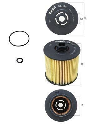 KNECHT OX 1312D Číslo výrobce: 72529861. EAN: 4057635183024.