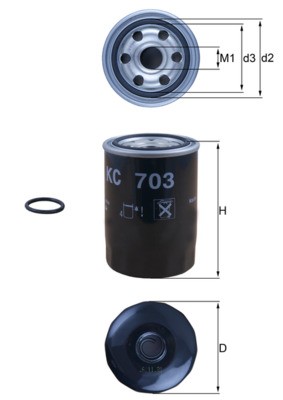 KNECHT KC 703D Číslo výrobce: 72522892. EAN: 4057635188760.