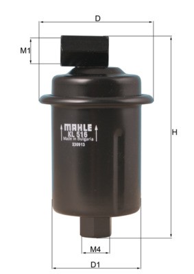 KNECHT KL 516 Číslo výrobce: 70350405. EAN: 4009026510780.