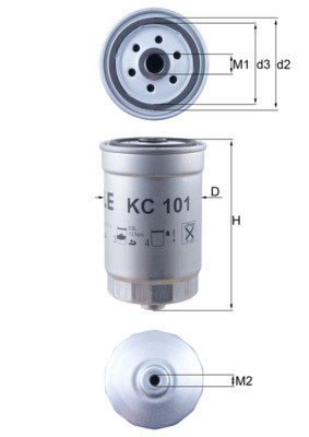 KNECHT KC 101 Číslo výrobce: 76824239. EAN: 4009026502716.