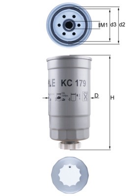 KNECHT KC 179 Číslo výrobce: 76671440. EAN: 4009026409831.