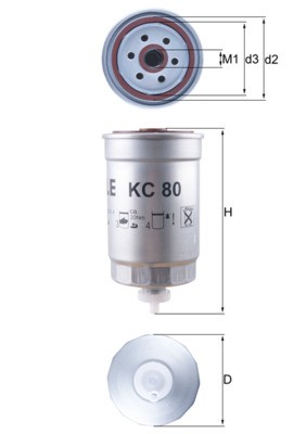 KNECHT KC 80 Číslo výrobce: 79843236. EAN: 4009026099797.