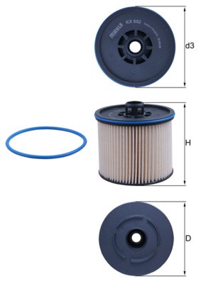 KNECHT KX 652D Číslo výrobce: 72545923. EAN: 4057635217477.