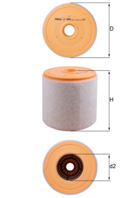 KNECHT LX 4959 Číslo výrobce: 72502828. EAN: 4057635170284.