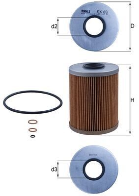 KNECHT OX 68D Číslo výrobce: 72547537. EAN: 4009026000762.