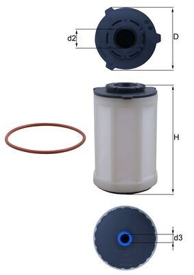 KNECHT KX 655D Číslo výrobce: 72560831. EAN: 4057635225519.