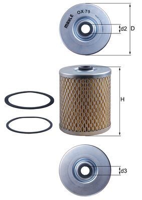 KNECHT OX 79D Číslo výrobce: 72561783. EAN: 4009026000465.