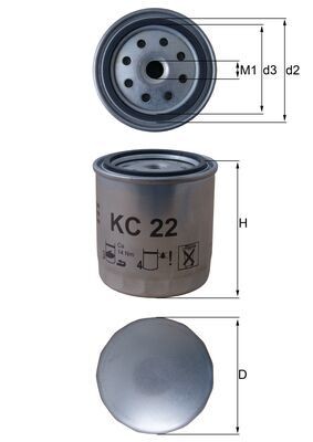 KNECHT KC 22 Číslo výrobce: 77810849. EAN: 4009026006146.