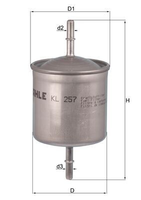 KNECHT KL 257 Číslo výrobce: 76640973. EAN: 4009026407400.
