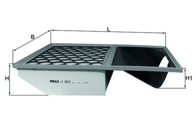 KNECHT LX 3603 Číslo výrobce: 72350366. EAN: 4009026933107.