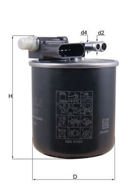 KNECHT KL 911 Číslo výrobce: 72352781. EAN: 4009026933572.