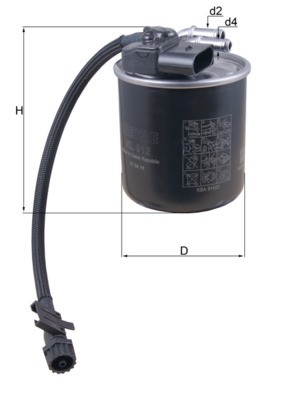 KNECHT KL 912 Číslo výrobce: 72352797. EAN: 4009026933589.