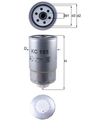 KNECHT KC 195 Číslo výrobce: 76831473. EAN: 4009026503836.