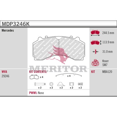 MERITOR MDP3246K Číslo výrobce: 29246.