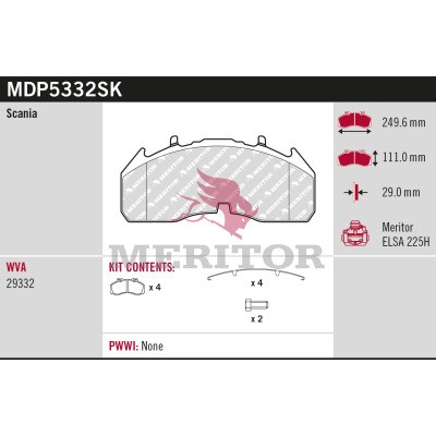 MERITOR MDP5332SK Číslo výrobce: 29332.