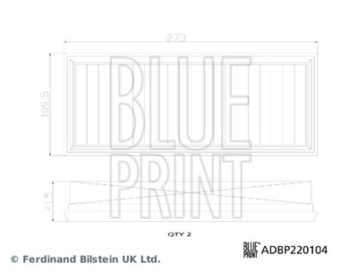 BLUE PRINT ADBP220104 EAN: 5057746355135.