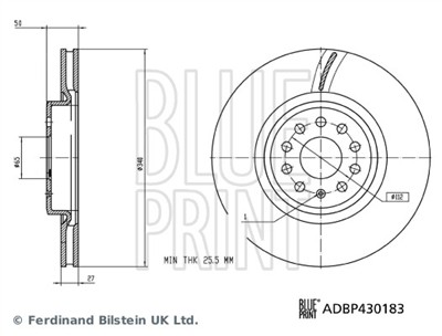 BLUE PRINT ADBP430183