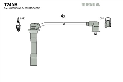 TESLA T245B EAN: 8595141022612.