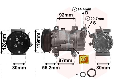 VAN WEZEL 0900K214 EAN: 5410909287894.
