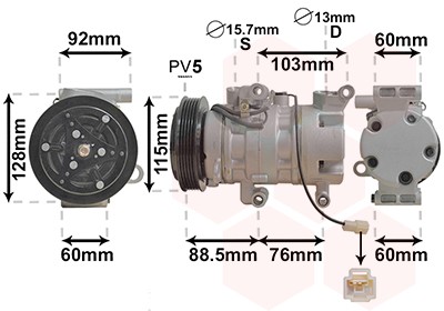 VAN WEZEL 2700K251 EAN: 5410909559182.