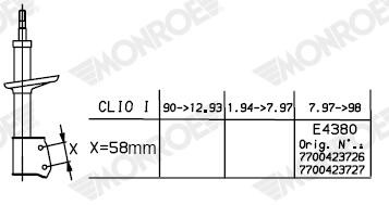 MONROE G7485 EAN: 5412096578250.