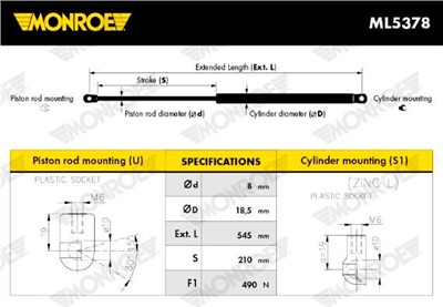 MONROE ML5378 EAN: 5412096344480.