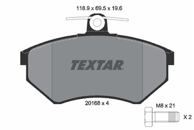 TEXTAR 2016804 Číslo výrobce: 20168. EAN: 4019722053054.